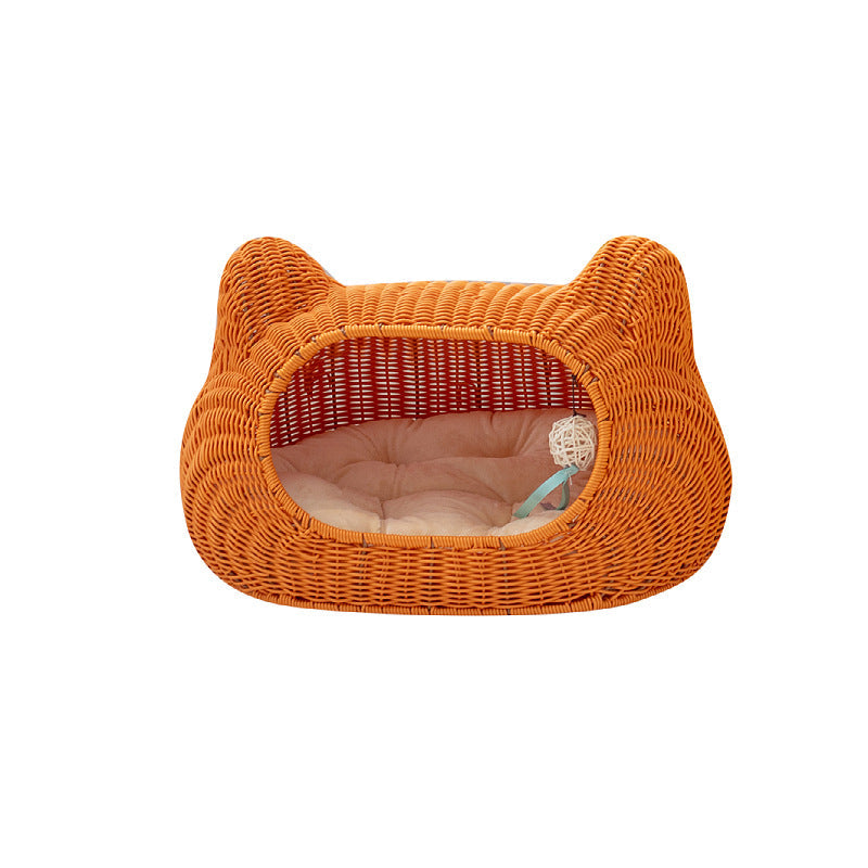 Rattan Cat Cave | High & Bury