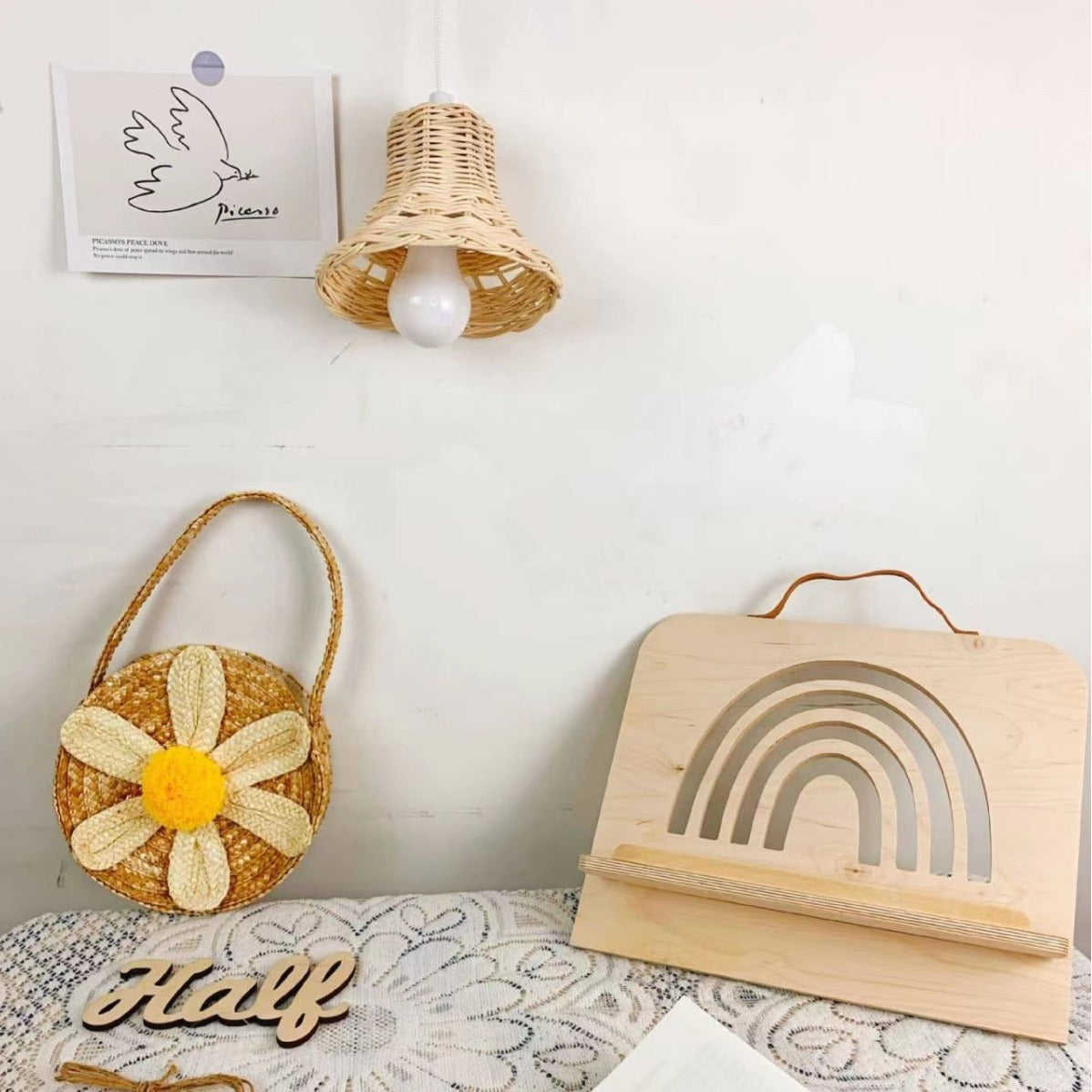 Rattan Hanging Lamp | High & Bury