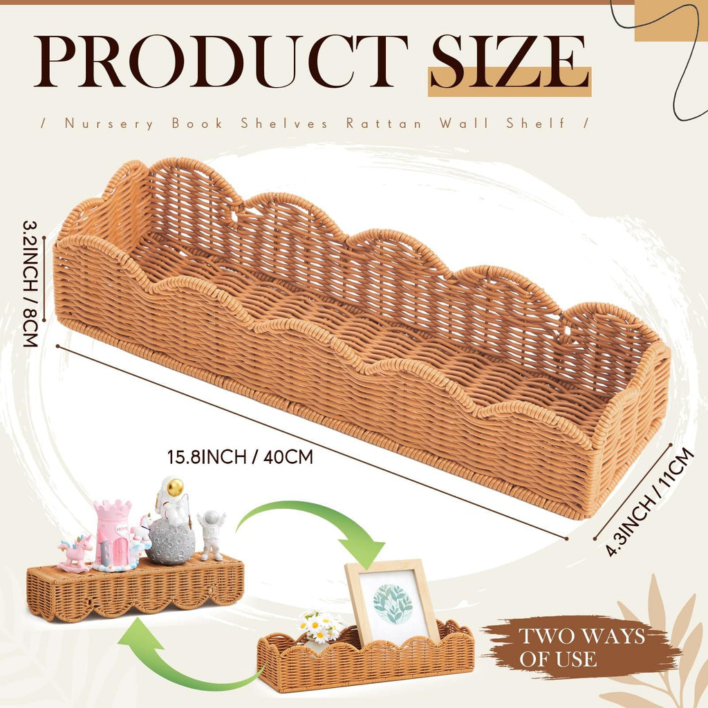Rattan Wall Shelf | High & Bury