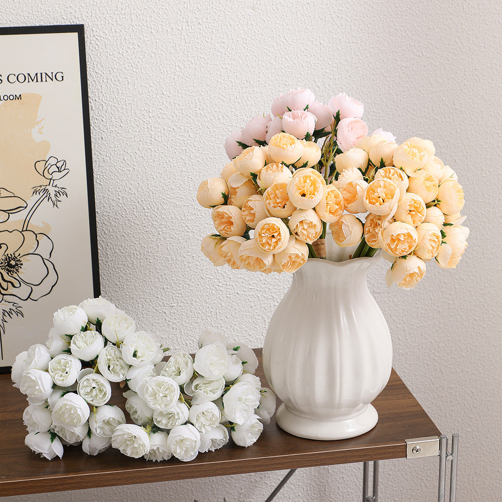 Realistic Artificial Peony Bouquet | High & Bury