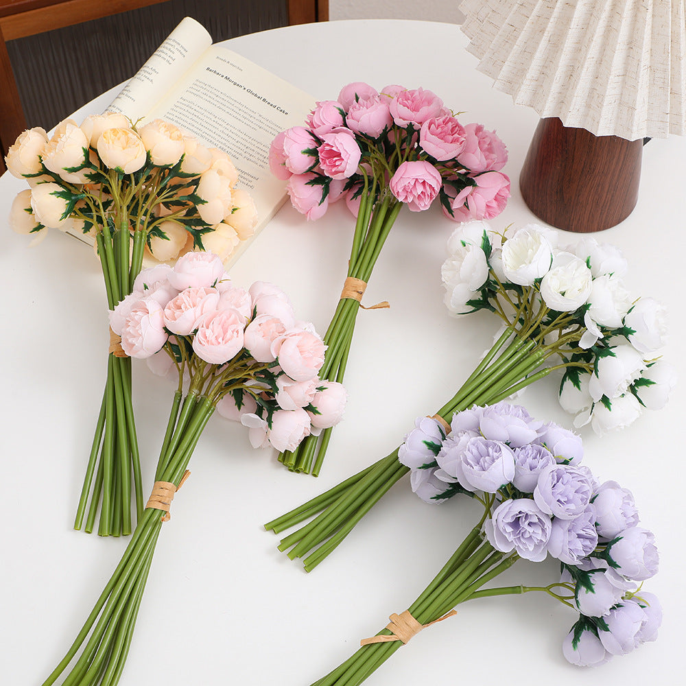 Realistic Artificial Peony Bouquet | High & Bury
