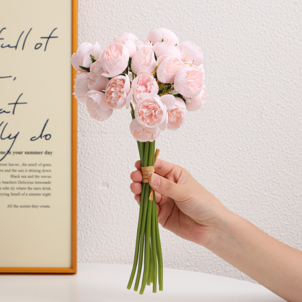 Realistic Artificial Peony Bouquet | High & Bury