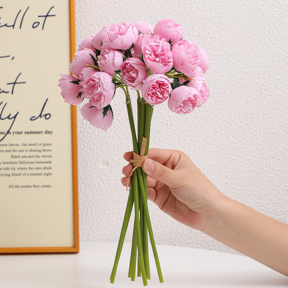 Realistic Artificial Peony Bouquet | High & Bury