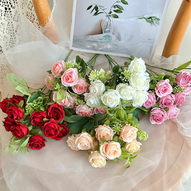 Realistic Artificial Rose Bouquet | High & Bury