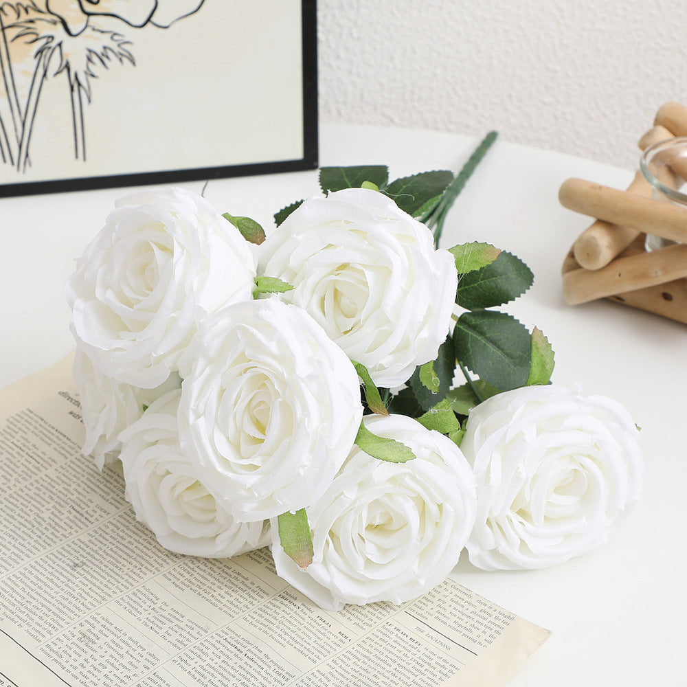 Realistic Artificial Rose Petals with Leaves | High & Bury