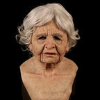 Realistic Full-Face Latex Mask, Elderly Man with Facial Hair, for Cosplay, view 11