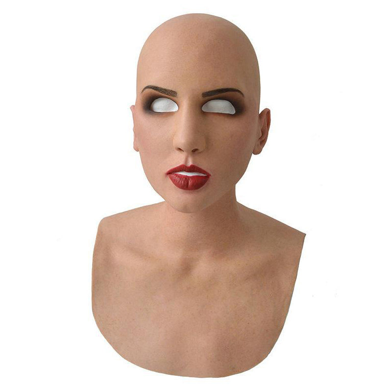 Realistic Full-Face Latex Mask, Elderly Man with Facial Hair, for Cosplay, view 12