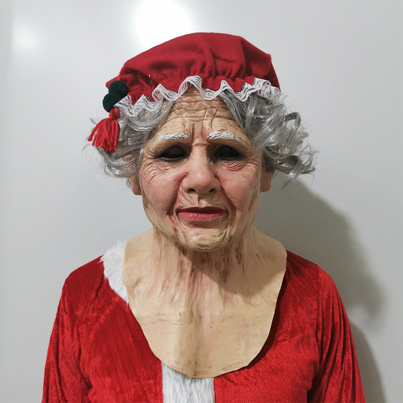 Realistic Full-Face Latex Mask, Elderly Man with Facial Hair, for Cosplay, view 24
