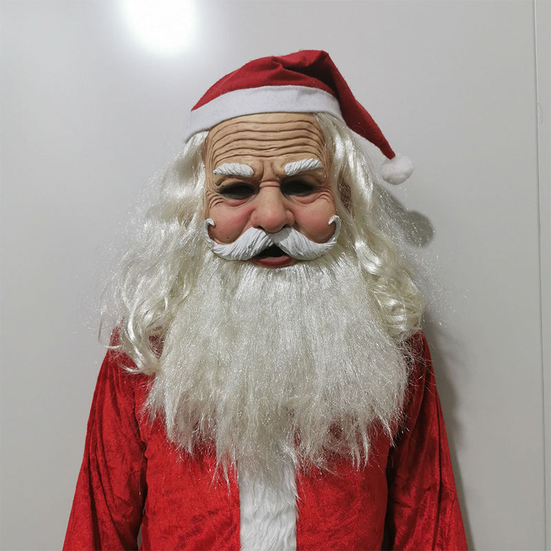 Realistic Full-Face Latex Mask, Elderly Man with Facial Hair, for Cosplay, view 25