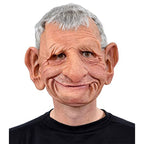 Realistic Full-Face Latex Mask, Elderly Man with Facial Hair, for Cosplay, view 29