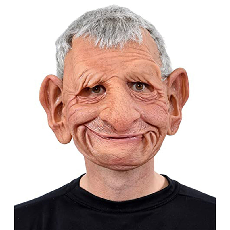 Realistic Full-Face Latex Mask, Elderly Man with Facial Hair, for Cosplay, view 29