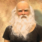 Realistic Full-Face Latex Mask, Elderly Man with Facial Hair, for Cosplay, view 3
