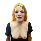 Realistic Full-Face Latex Mask, Elderly Man with Facial Hair, for Cosplay, view 30