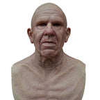 Realistic Full-Face Latex Mask, Elderly Man with Facial Hair, for Cosplay, view 6