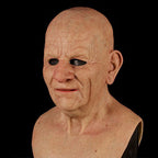 Realistic Full-Face Latex Mask, Elderly Man with Facial Hair, for Cosplay, view 8