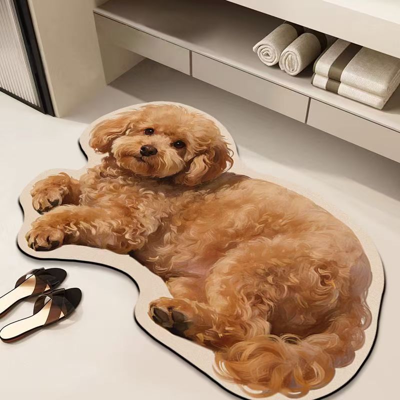 Realistic Lion Cub Shaped Floor Mat | High & Bury