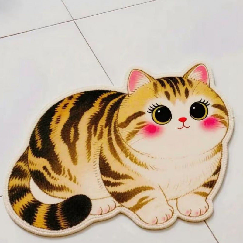 Realistic Lion Cub Shaped Floor Mat | High & Bury