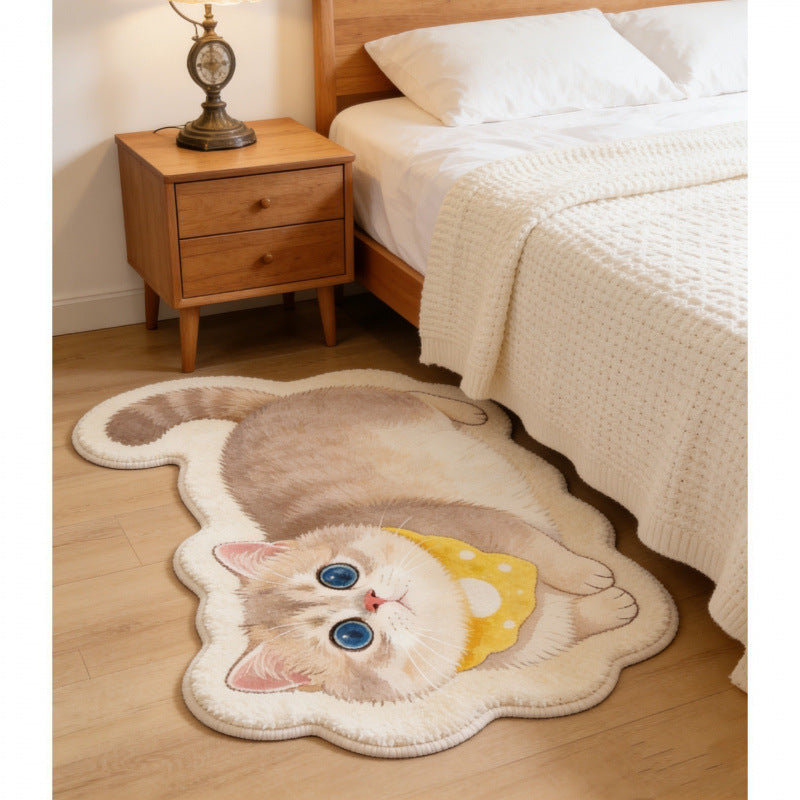 Realistic Lion Cub Shaped Floor Mat | High & Bury