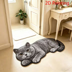 Realistic Lion Cub Shaped Floor Mat | High & Bury
