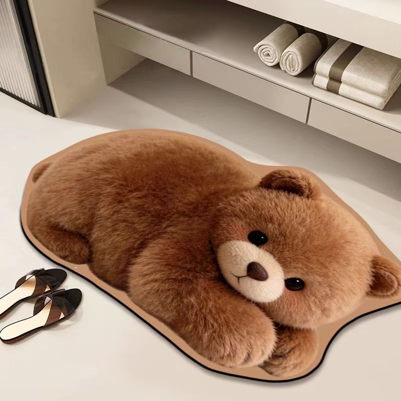Realistic Lion Cub Shaped Floor Mat | High & Bury