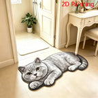 Realistic Lion Cub Shaped Floor Mat | High & Bury