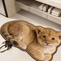 Realistic Lion Cub Shaped Floor Mat | High & Bury