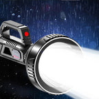 Rechargeable Handheld LED Spotlight Torch, 8000mAh, ABS, 90 × 210mm, view 2
