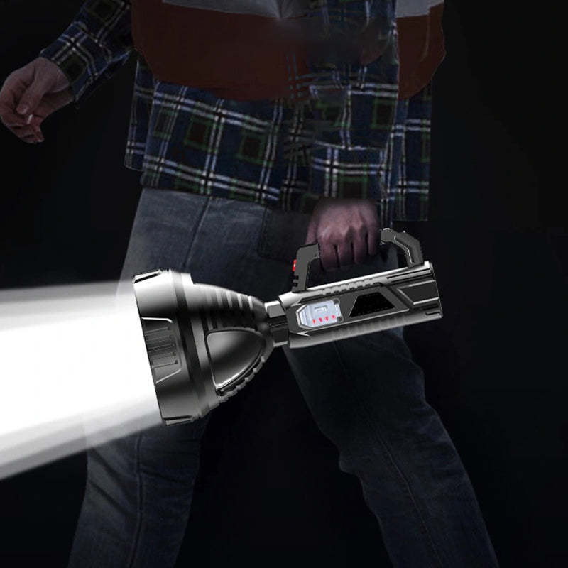 Rechargeable Handheld LED Spotlight Torch, 8000mAh, ABS, 90 × 210mm, view 3