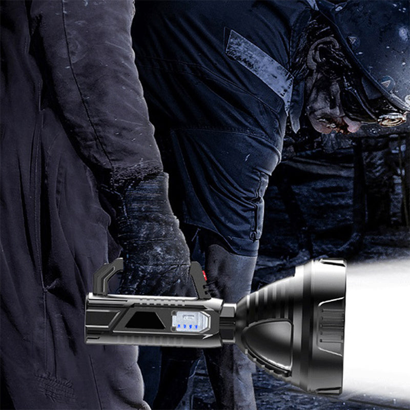 Rechargeable Handheld LED Spotlight Torch, 8000mAh, ABS, 90 × 210mm, view 4