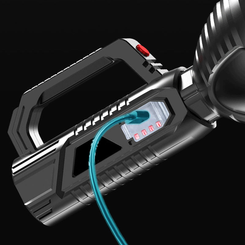 Rechargeable Handheld LED Spotlight Torch, 8000mAh, ABS, 90 × 210mm, view 7
