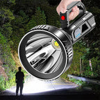 Rechargeable Handheld LED Spotlight Torch, 8000mAh, ABS, 90 × 210mm