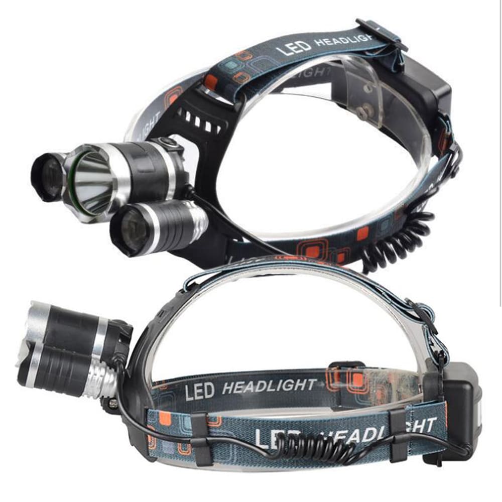 Rechargeable LED Headlamp with Three Lights, Four Modes, Foldable Design, view 3