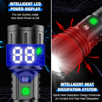 Rechargeable LED Torch with USB-C, LCD Display and Adjustable Focus, view 4
