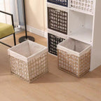 Rectangular Natural Fiber Storage Basket | High & Bury