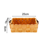 Rectangular Storage Basket made of Woven Natural Material | High & Bury