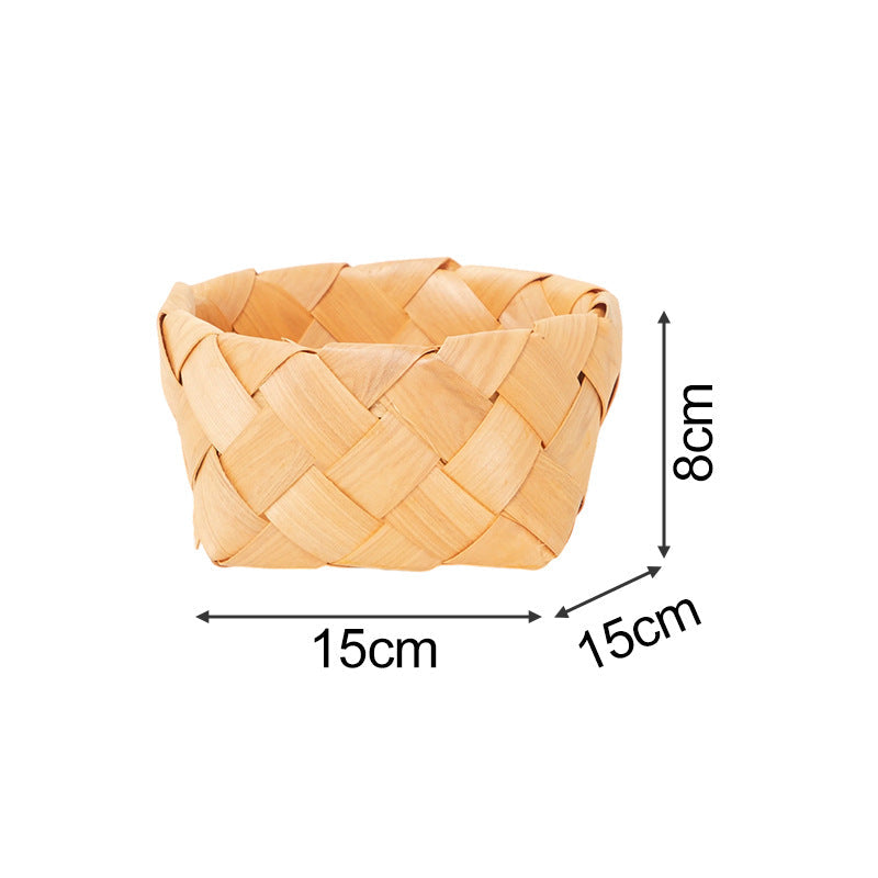Rectangular Storage Basket made of Woven Natural Material | High & Bury