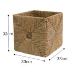 Rectangular Storage Basket with Handwoven Design | High & Bury