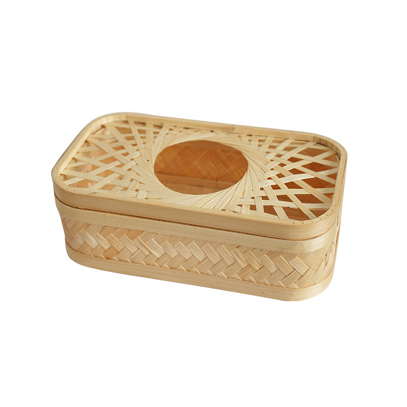 Rectangular Storage Basket with Woven Structure | High & Bury