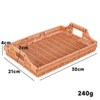 Rectangular Woven Serving Tray | High & Bury