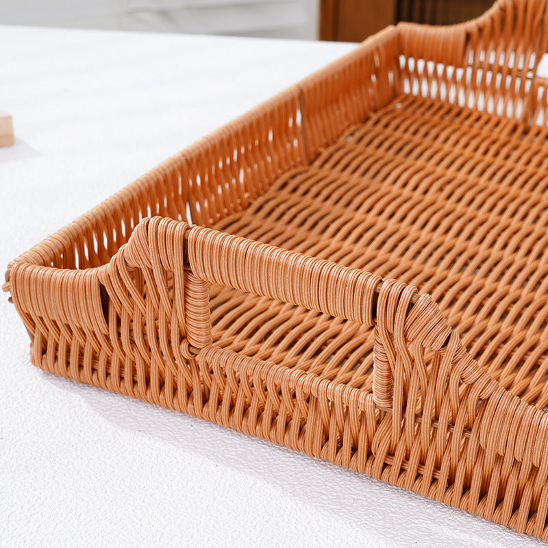 Rectangular Woven Serving Tray | High & Bury