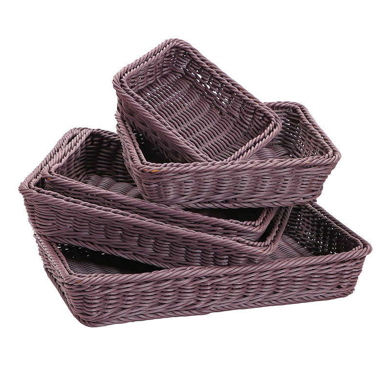 Rectangular Woven Storage Basket | High & Bury