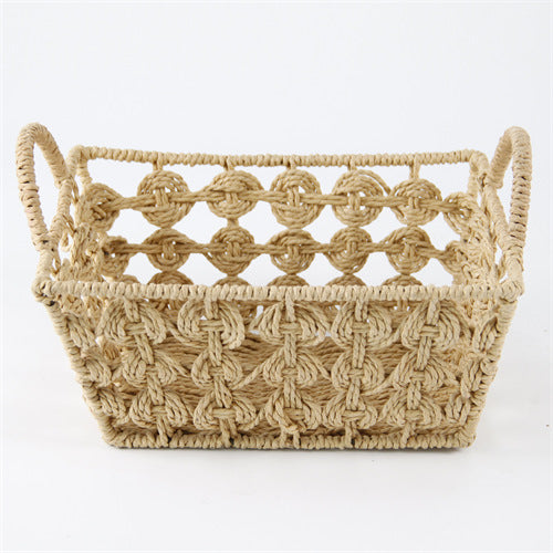 Rectangular Woven Storage Baskets | High & Bury