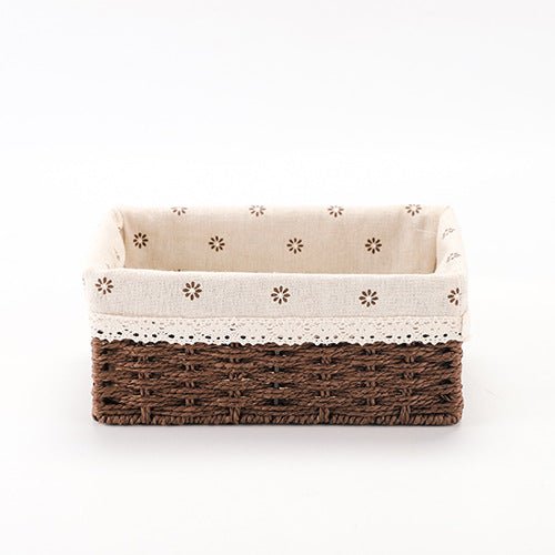 Rectangular Woven Storage Baskets | High & Bury