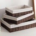 Rectangular Woven Storage Baskets | High & Bury