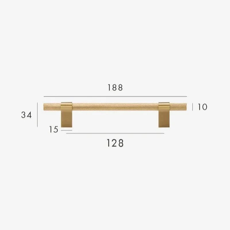 Reedmont Brass Knurled T-Bar Handle