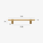 Reedmont Brass Knurled T-Bar Handle