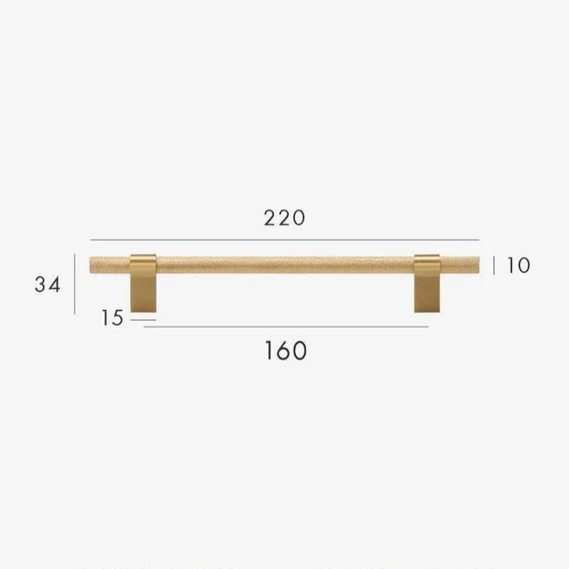 Reedmont Brass Knurled T-Bar Handle
