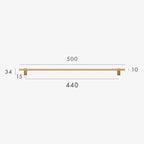 Reedmont Brass Knurled T-Bar Handle