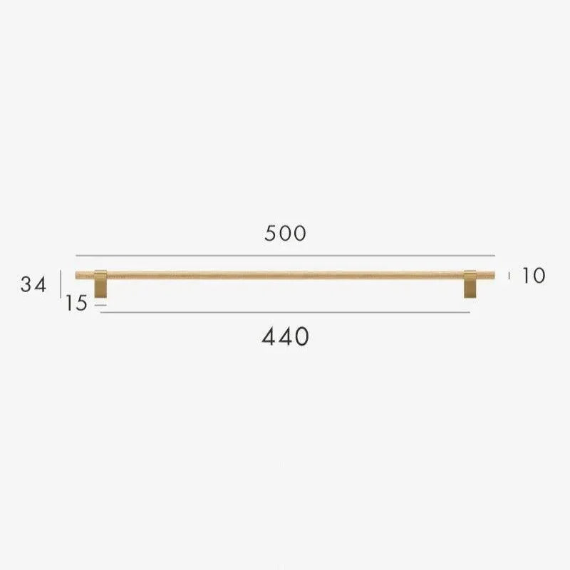 Reedmont Brass Knurled T-Bar Handle
