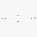Reedmont Brass Knurled T-Bar Handle